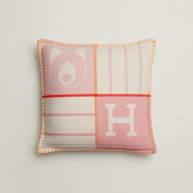 Animaux Blocks pillow - Grey | Hermès Netherlands